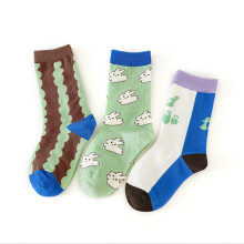 Gifts for Pickle Lovers Socks Collection, Cotton Crazy Socks with Cartoon Printing Breathable Combed Cotton Sweat Absorbing Mid Calf Socks, Idea Gift