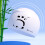 Silicone swimming cap with panda pattern and antislip ear 7