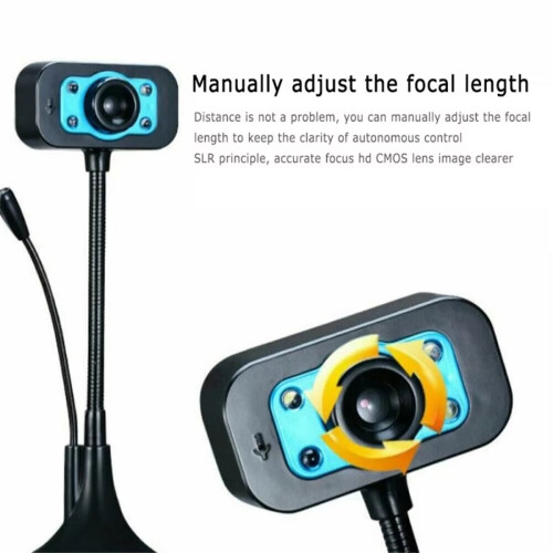 PC Webcam Desktop Computer Camera USB Webcam for Home Dormitory Tabletop Computer Webs Camera with Microphone 1