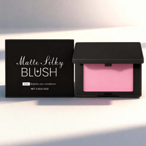 Ματ ρουζ Silk Blush μακράς διαρκείας σε απόχρωση ροδακινί-βερίκοκου για ευέλικτο 1