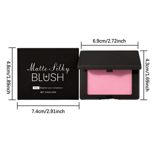 Ματ ρουζ Silk Blush μακράς διαρκείας σε απόχρωση ροδακινί-βερίκοκου για ευέλικτο 2