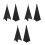 6Pcs Reusable Black Speaker Stand Protectors Polyester Stage Covers 5