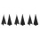 6Pcs Reusable Black Speaker Stand Protectors Polyester Stage Covers 7