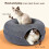 Peekaboo Cat Cave Bed – Scratch-Resistant Donut Tunnel 5