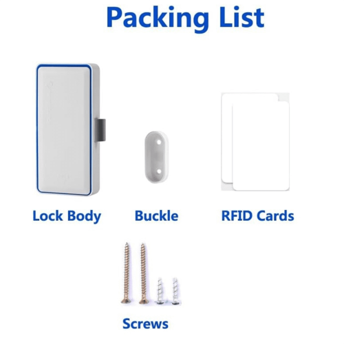 Κρυφή κλειδαριά ντουλαπιού, έξυπνη NFC RFID ηλεκτρονική κλειδαριά ασφαλείας για 2