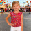 Kids Leopard Glitter Tank Top Red Size 150 5