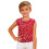 Kids Leopard Glitter Tank Top Red Size 150 6