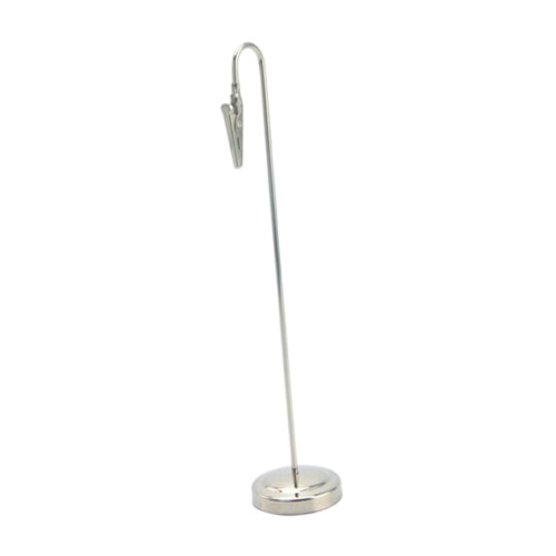 Metallbordsnummerhållare – Silver, modern klämmdesign 2