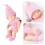 Boneca colecionável realista em pose de dormir, figura de 18 cm (7,09 polegadas), feita de vinil macio, ideal para exibição artística e 8