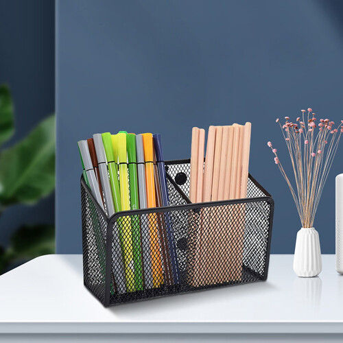 Ynlkorvg wire shelving 2-tier storage basket with magnet 1