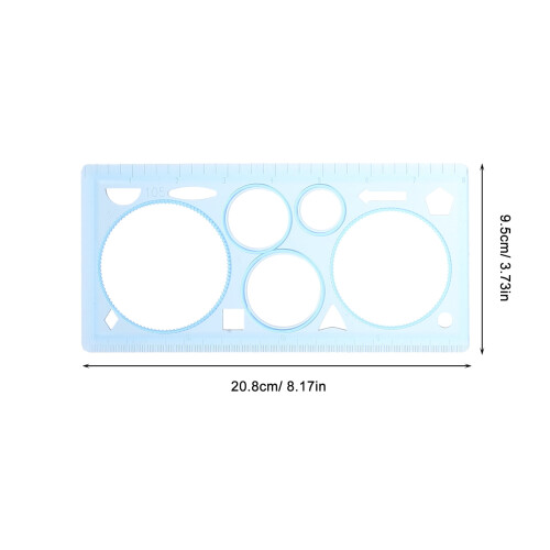 1Set Drawing Stencils for Adults Plastic Geometric Ruler for Architecture Design 1