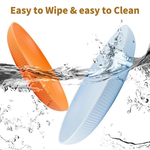 23cm Round Salad Dessert Dinner Plate Stackable Unbreakable Reusable 4Pcs Wheat Straw Dish Microwave Safe Fruit Plate for Dining 2