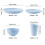 23cm Round Salad Dessert Dinner Plate Stackable Unbreakable Reusable 4Pcs Wheat Straw Dish Microwave Safe Fruit Plate for Dining 4