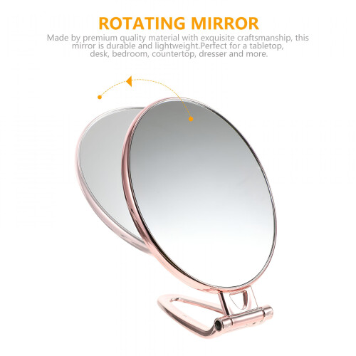 ACDANC Double Sided Hand Held Mirror Makeup Mirror with Adjustable Handle 2