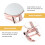 ACDANC Double Sided Hand Held Mirror Makeup Mirror with Adjustable Handle 5