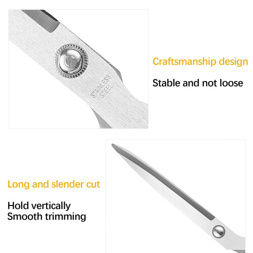 8–12" Stainless-Steel Scissors w/ Ergo Handle – compatible with Sharp Multi-Purpose Shears, Rust-Resistant, Lightweight, OPP-Packed 2