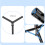 Bata Selfie Bluetooth 67" & Tripod le Cianrialtán, Rothlach 360, Cuaille Inleathnaithe do Android & iOS 7