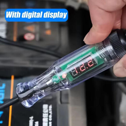 Car LED Digital Display Multi-Function Sensor, Circuit Test Tool, Wire Fuse Socket Voltage Continuity Test Pen, Universal 1