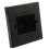 Black Brushed Wall Plate with Cable Pass-Through for 5