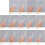 False Nail Tips Coffin Almond Shape 24 pcs 2