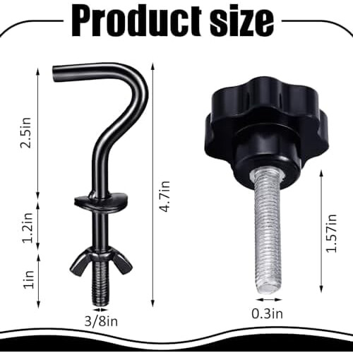 Hammock Hardware Kit Heavy Duty Black 8 Pcs 1