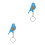 2Pièces Porte-Clés ABS Recherche Simple 4