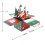 3D pop-up kerstkaart, handgemaakte geschenkdoos met envelop 6