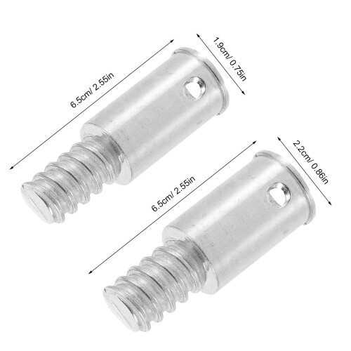4Pièces Embouts Filetés Manche Balai Aluminium Argenté Usage 2