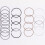 Engine Piston Ring STD for Hyundai Accent Veloster Rio 1.6L 230402B600 2012-2017 2