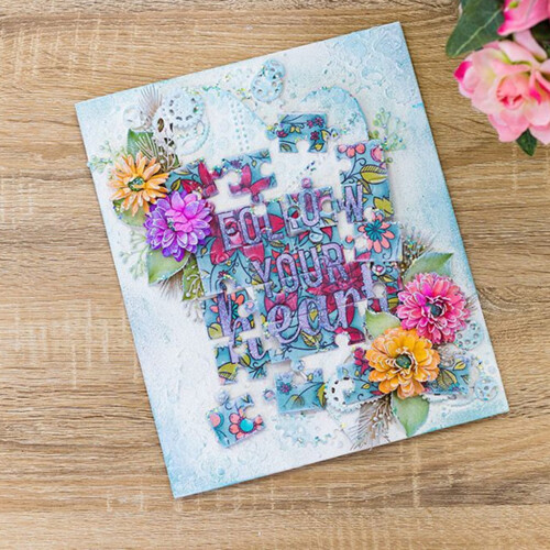 Παζλ Μεταλλικά Κοπτικά Μήτρες Στένσιλ DIY Scrapbooking Άλμπουμ Χαρτί Πρότυπο Κάρτας 1