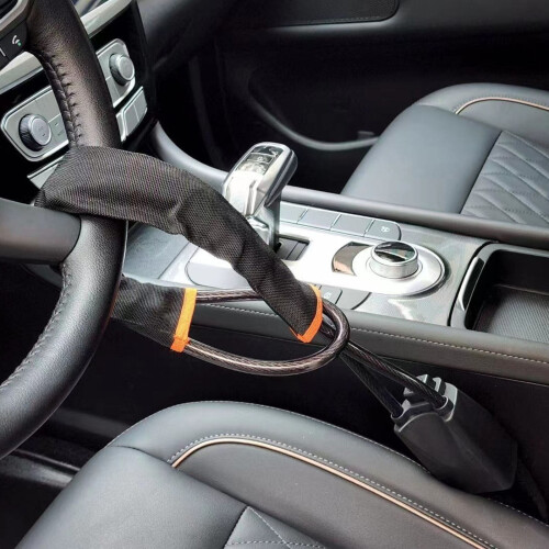 Steering Wheel Lock Adjustable & Telescopic U Lock With Break Window 2