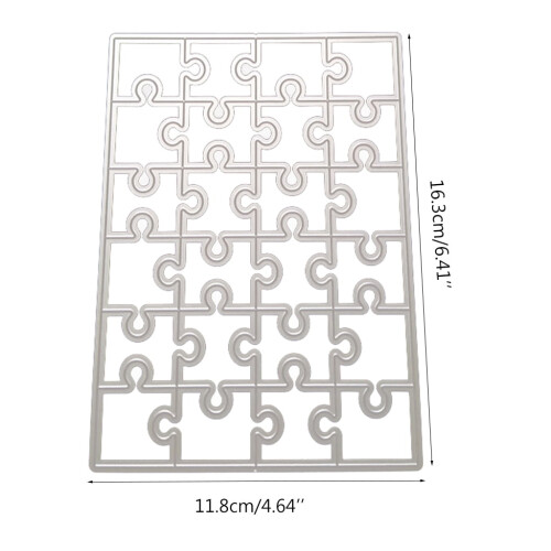Παζλ Μεταλλικά Κοπτικά Μήτρες Στένσιλ DIY Scrapbooking Άλμπουμ Χαρτί Πρότυπο Κάρτας 2