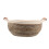 Woven Storage Basket Wicker Handle Basket Brown Straw 1Set 6
