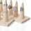 Wood Ring Display Holder Stand for Finger Rings 6