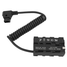Alimentatore di potenza per NP F970 F570 F550 con cavo batteria fittizia a spirale