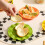 Ceramic Hamburger Plates & Bowls Set, 7-Pc Stackable Novelty Dinnerware for BBQ, Kids & Adults (1 set) 5