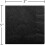 Small Beverage Napkins - 5 x 5 - Black - 50/Pack 2