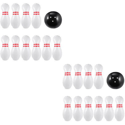 2Sets Kinder Bowling Indoor Outdoor PVC Kugeln Geschenk 2