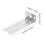 10 Pack Stainless Steel Rear Mount Drawer Slides Brackets for Drawer Use with Quick Release Design 2