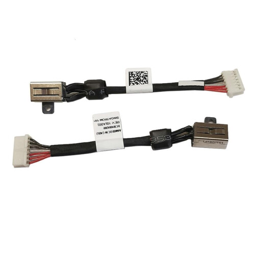 Laptop Power Socket DC Power Jack with Harness-Cable Charging-Port Replacement for XPS 15 9550 9560 Notebook Computer 2