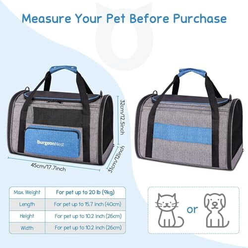 Μεταφορέας γάτας με μαλακή φόρτωση από πάνω για γάτες έως 9 κιλά 1