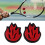 CIYISON Silicone Tennis Racket Shock Absorbers Flame Shape 2