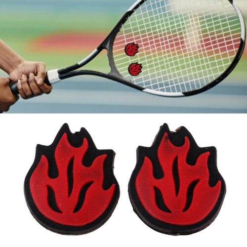 CIYISON Silicone Tennis Racket Shock Absorbers Flame Shape 1