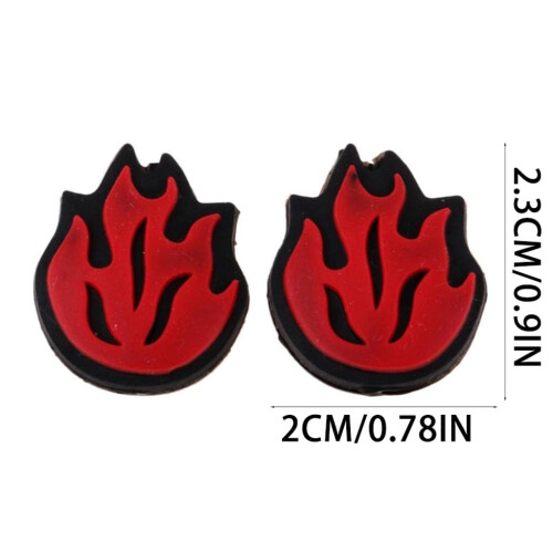 2Pcs Flame Shape Tennis Racket Shock Absorbers Silicone Vibration Dampeners 2