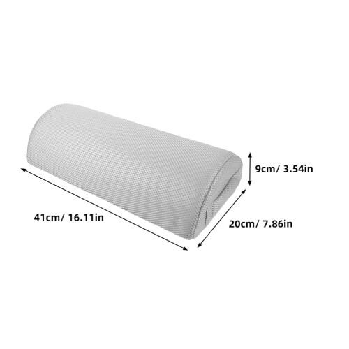 2Pcs Premium Footrest Pillow Light Grey Polyester Support Knee and Foot Home Use 1