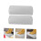 2Pcs Premium Footrest Pillow Light Grey Polyester Support Knee and Foot Home Use 4