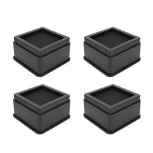 Rialzi per mobili robusti da 5 cm, antiscivolo, impilabili e resistenti per telai di letti, sedie, divani, tavoli, armadi, con assorbimento degli