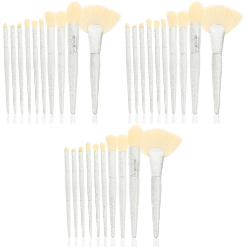 3Sets Women Makeup Brushes White Eye Tools Practical Use 1