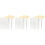 3Sets Women Makeup Brushes White Eye Tools Practical Use 3