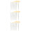 3Sets Women Makeup Brushes White Eye Tools Practical Use 7
